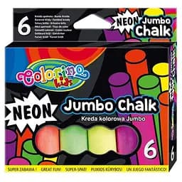 Набір крейди JUMBO NEON COLORINO 92081PTR 6 шт Різнокольоровий