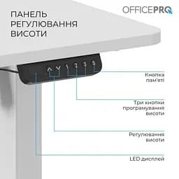 Комп'ютерний стіл OfficePro (ODE1670W) White (ODE1670W) - мініатюра 5
