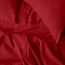 Комплект постільної білизни Cosas Burgundy CS1 Підлітковий фланель червоний (Flannel_55Burgundy_El90-55Burgundy_155) - мініатюра 3
