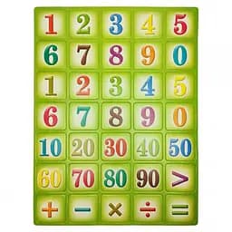 Детский обучающий набор магнитов "Цифры" 1151ATS для 3х лет Зелёный