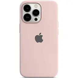 Чохол Silicone Case Full Protective (AA) для Apple iPhone 15 Pro Max (6.7) Рожевий / Chalk Pink