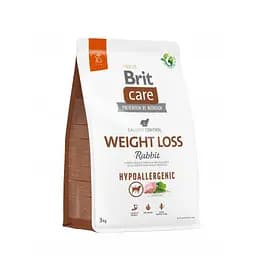 Сухой корм Brit Care Dog Hypoallergenic Weight Loss для собак с избыточным весом, гипоаллергенный с кроликом, 3 кг