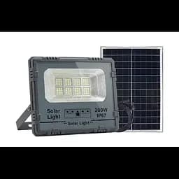 Вуличний LED ліхтар на сонячних батареях Yiwu 28.5x24.2x6.5 см прожектор світлодіодний вуличний 225 LED 200 Вт із сонячною панеллю HP-5-61