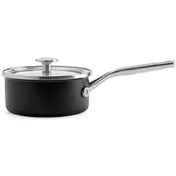 Ківш KitchenAid Steel Core з кришкою 16 см 1.3 л матовий чорний (CC005997-001) - мініатюра 2