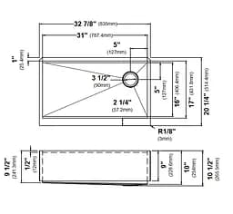 Кухонна мийка Kraus Kore KWF410-33/PGM, Графит - мініатюра 3
