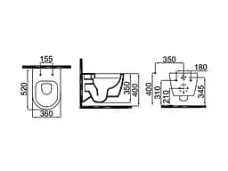 Унітаз підвісний з функцією біде Idevit Alfa IdeRimless з кришкою Soft Close SETK3104-2615-001-1-6000, Білий - мініатюра 2