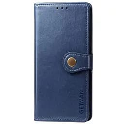 Шкіряний чохол-книжка GETMAN Gallant (PU) для Samsung Galaxy M14 5G Синій