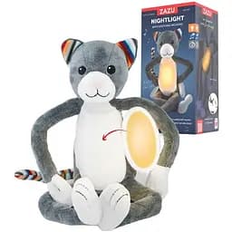 М'яка іграшка Zazu Katie Котик з нічником, 19 см (ZA-KATIE-01)