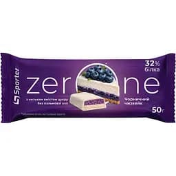Батончик протеїновий Zero One Чорничний чизкейк 50 г