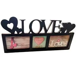 Мультирамка для 3 фото чорна 43.5 х 21.5 х 1.5 см (32171)