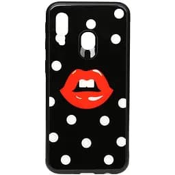Чохол-накладка Toto Cartoon Print Glass Case Samsung Galaxy A40 Red Lips