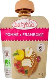 Пюре органічне Babybio з яблука та малини, 90 г