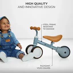 Каталка-Біговел Kinderkraft Cutie Light Blue (KRCUTI00BLU0000) - мініатюра 8