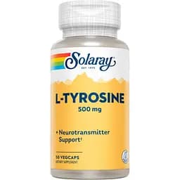 Аминокислота Solaray L-Tyrosine 500 мг 50 капсул