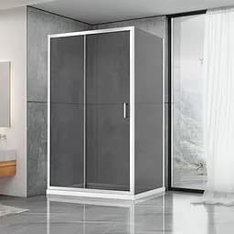 Душевая кабина Dusel A-515 120x80x190 тонированная, Хром, Универсальная, тонированная, хром, 120x80