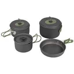 Набір посуду Bo-Camp Explorer 4 Pieces 19 Hard Anodized Grey-Green (DAS302733)