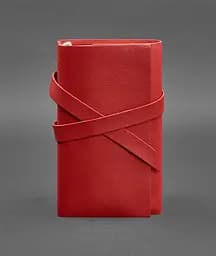 Жіночий шкіряний блокнот (Софт-бук) 1.0 Червоний