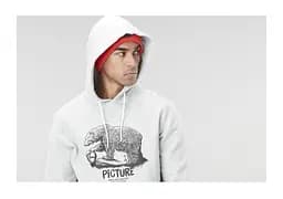 Толстовка Picture Organic Bear D-S Hoody XL Світло-сірий - мініатюра 5