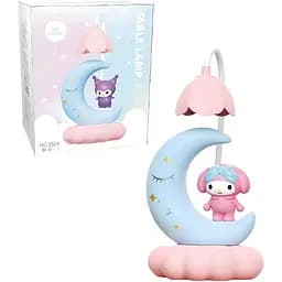 Дитяча настільна лампа Май Мелоді на місяці рожева (352C)