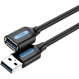 Кабель Vention USB 3.0 A Male to A Female Extension Cable 3 м чорний PVC Type (CBHBI)
