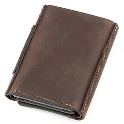 Шкіряне портмоне Grande Pelle 7х10х1.5 см acs0014747 - мініатюра 2