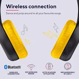 Навушники Trust On-ear Nouna Kids Wireless Mic чорні - мініатюра 4