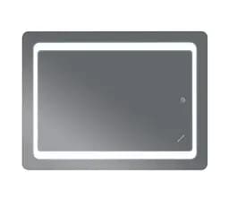 Дзеркало Mixxus TWEE MR09-80x60-REVERSE з LED Touch, Anti-fog, димером, регулюванням яскравості (MI6660) - мініатюра 2