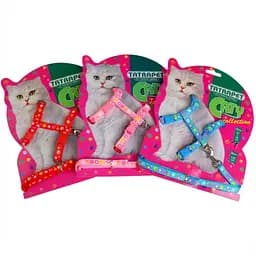 Набор шлей и поводок для кошек TatraPet Caty в ассортименте 1 х 25 см  