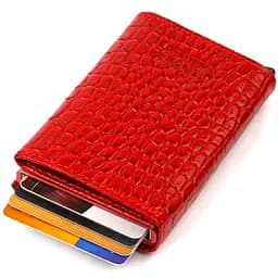 Жіночий шкіряний картхолдер Canpellini 6.5х9х2 см acs0025897 - мініатюра 5