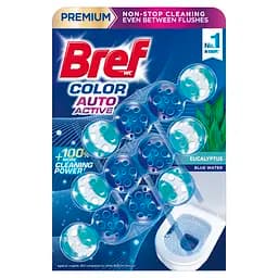Туалетний блок Bref Color Auto Active Евкаліпт Тріопак 150 г (3 шт. х 50 г)