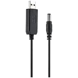 Кабель Toto USB-DC 5.5 mm х 2.5 mm 5V-9V-12V Black