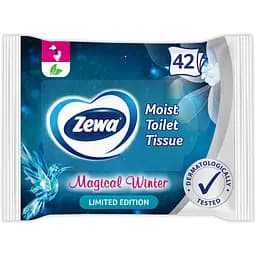 Влажная туалетная бумага Zewa Winter лимитированная зимняя коллекция 42 шт. (8498)