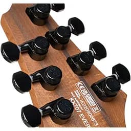 Електрогітара Cort KX707 EverTune Open Pore Black [130765] - мініатюра 8