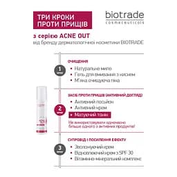Тонік Biotrade Acne Out для жирної шкіри та при легких формах акне 60 мл (3800221840631) - мініатюра 2