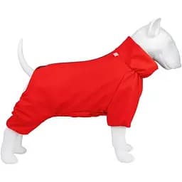 Дождевик для собак Collar Waudog Clothes, водонепроницаемый, L50, В 70-74 см, С 47-50 см, красный
