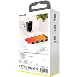 Мережевий зарядний пристрій Baseus Speed ​​Xiaomini 2USB 2.1A + Cable Lightning TZCCFS-R01 Black - мініатюра 6