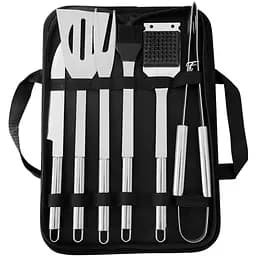 Набор аксессуаров для гриля и барбекю Yiwu HP-20-73 в чехле, 6 предметов