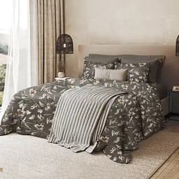 Простыня МВМ My Home Весенний цвет 260x240 см серая (BL-FS-06 GRAY)