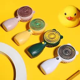 Портативний ручний вентилятор Handy Mini Fan JX-998 на акумуляторі з ручкою міні ветродуйка 2,5Вт Зелений - мініатюра 4