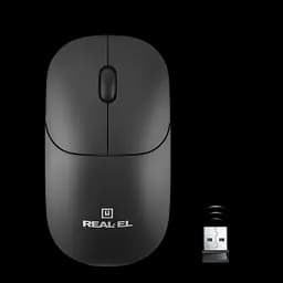 Миша бездротова REAL-EL RM-313 Black (EL123200042)