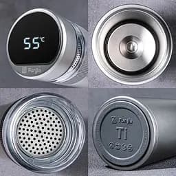 Заварювальний термос із титану Fun Home Funjia Titanium Smart Cup 520 мл (FJ-TA003) - мініатюра 8