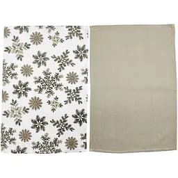 Набір рушників Soho Snowflakes бавовна 100% 40х60 см 2 шт. стрічка (BS 45531A) - мініатюра 2
