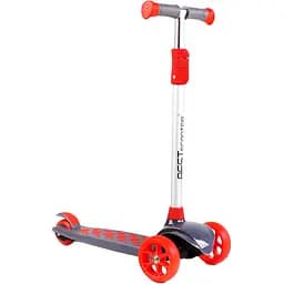 Самокат Best Scooter 30х11.5х63-80 см Красно-серый 000231312