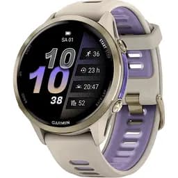 Смарт-годинник Garmin Forerunner 970 Soft Gold Titanium w. French Gray C. та French Gray/T. Indigo Band (010-02969-02/12)