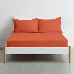 Простирадло Cosas на резинці 100х200 rust, помаранчевий (Orange_100x200x20) - мініатюра 3