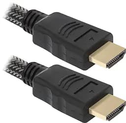 Кабель HDMI M-M, 1.0 м, V1.4, Defender, с ферритами, черный, HDMI-03PRO