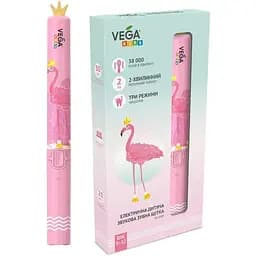 Електрична дитяча зубна щітка Vega Kids VK-500P звукова рожева