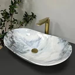 Умивальник VBI Turin granit glossY накладний VBI-011507, Мармур