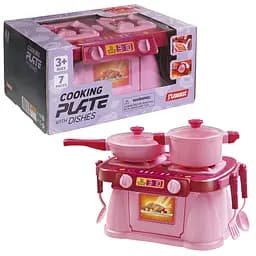 Ігровий набір Кухонна плита "Cooking Plate with Dishes"Юніка 71696, 7 предметів - мініатюра 2
