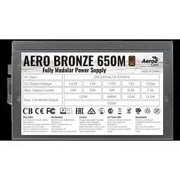 Блок живлення Aerocool Aero Bronze 650M Fully Modular 650W (ACPB-AR65AEC.1M) Б/в,U1 - мініатюра 7